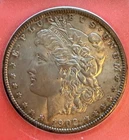 1902-O Morgan 90% Silver Dollar Nice Toning.