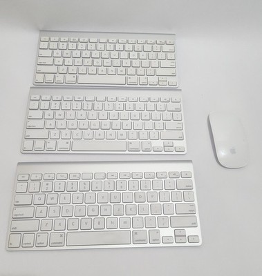 Lot 3 Mac Apple A1314 Wireless Bluetooth Keyboard & A1657 Magic Mouse  W/Warrnty