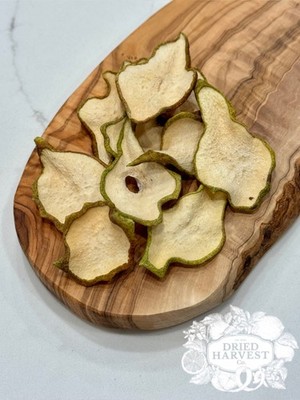 Rustic Dehydrated Pear Slices | Garnish for Cocktails, Baking & Crafts