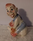 Shawnee Pottery Howdy Doody Riding Pig Piggy Bank from 1950's
