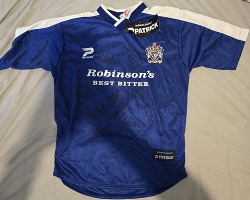 Stockport County 2001/02 small home signed shirt