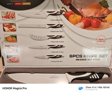 Royal Swiss CDV PLUS Elegance Line 6-teiliges Küchenmesser-Set mit Sparschäler