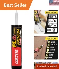 Versatile 10 oz Polyurethane Construction Adhesive - Fast Grab  Water Resistant