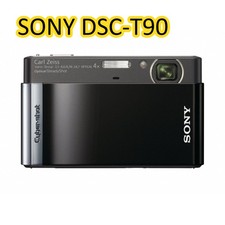 DSC-T90 SONY 12.1MP 4x Optical Zoom CCD Vintage Digital Camera Black100 Working