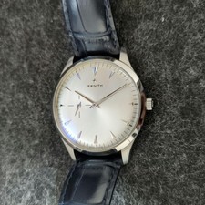 Zenith Elite Ultra Thin 03.2010.681 Auto 40mm Silver Dial Men's Watch Excellent