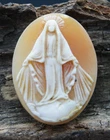 † 19TH VIRGIN MARY IMMACULATE CONCEPTION CAMEO SHELL UNMOUNTED MADE IN ITALY †
