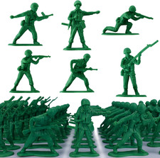 Classic Toy Soldiers Set 50 Pcs , Green Army Men Action Figures, Plastic Milita