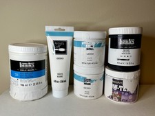 6 New Professional Gesso & Acrylic Surface Prep Paint - Artist’s Loft & Liquitex