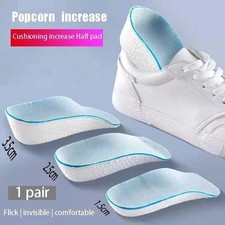 Men Women Invisible Height Increase Insoles Heel Lift Taller Shoe Inserts Pad US
