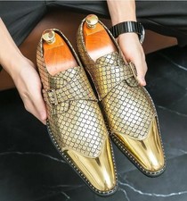 Men's Pointed Toe Buckle Oxfords Wedding Dress Business Casual Club Formal Shoes