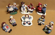 Raggedy Ann and Andy Figurine ~ Friends, Smile, Kindness, Heart, Angel by Enesco