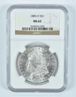 1885-O Morgan Silver Dollar MS65 NGC Brown Label *1863