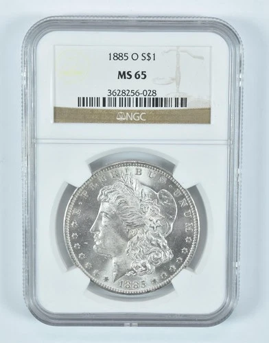 1885-O Morgan Silver Dollar MS65 NGC Brown Label *1863