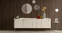 LuxuriöSe WeißE Anrichte Designer Esszimmer MöBel Edle Kommode Schrank