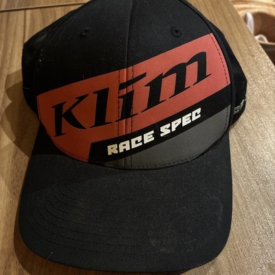 KLIM Race Spec Authentic Yupoong Snapback Cap Hat Black Classic