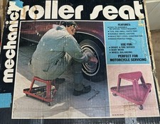 Vintage Triangle Mechanics Creeper Stool Rolling Red 3 Wheeled Jw Vintage Triangle Mechanics Creeper Stool Rolling Red 3 Wheeled Jw