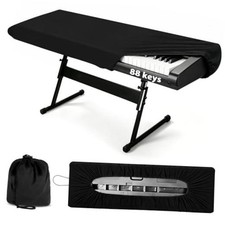 Piano Keyboard Dust Cover, Stretchy Protective Keyboard Cover with 88 Keys