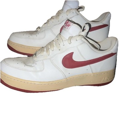 2007 Nike Air Force 1 White Varsity Red Size 12 315122-163