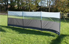 Leisurewize Camping Caravan 500x140cm Polyester Windbreak Charcoal Grey LW567
