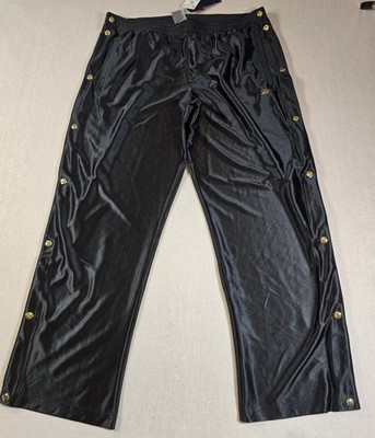 Reebok Men's Dazzle Tear Away Basketball Gold Tone Snap Pants