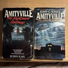 2 PB Lot: Amityville Horror Returns by John Gones RARE OOP Nightmare Continues