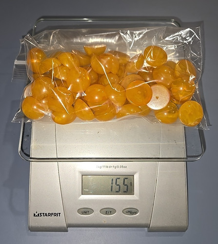 Lot Beautiful Translucent Butterscotch Marbled Catalin Bakelite Cabochons Beads