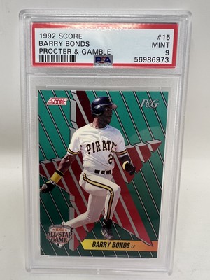 Barry Bonds 1992 Score Procter & Gamble #15 PSA 9