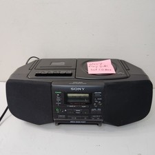 Sony CFD-S33 CD Radio Cassette-Corder Boombox Black 20W Mega Bass Digital Screen