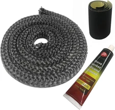 Wood Stove Gasket, 7/8" Wood Stove Door Gasket Kit, Gasket Rope Replacement