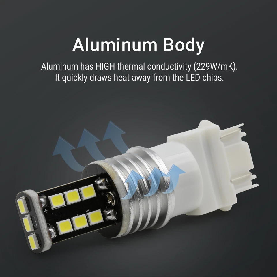 3157 Xenón Blanco Intermitente Intermitente LED Bombillas x 10 Pares Foto 3 de 4