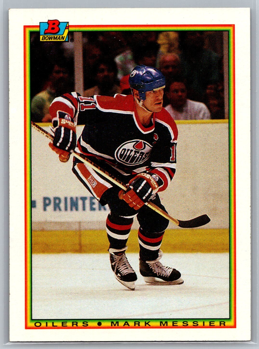 Mark Messier 1990-91 Bowman HOCKEY #199 Edmonton Oilers HOF