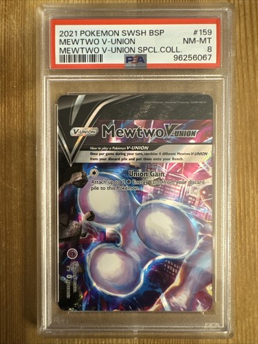 Mewtwo V-UNION graded PSA 8 for sale on eBay