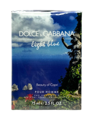 (133,32EUR/100ML) DOLCE & GABBANA LIGHT BLUE CAPRI 75ML EAU DE TOILETTE NEU
