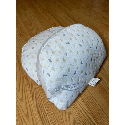 Coolmax Memory Foam Knee Pillow For Side Sleepers Pregnancy Washable Cover
