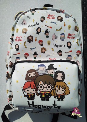 HARRY POTTER ZAINO Backpack Emoji Hogwarts Borsa Ron Hermione NUOVO | eBay