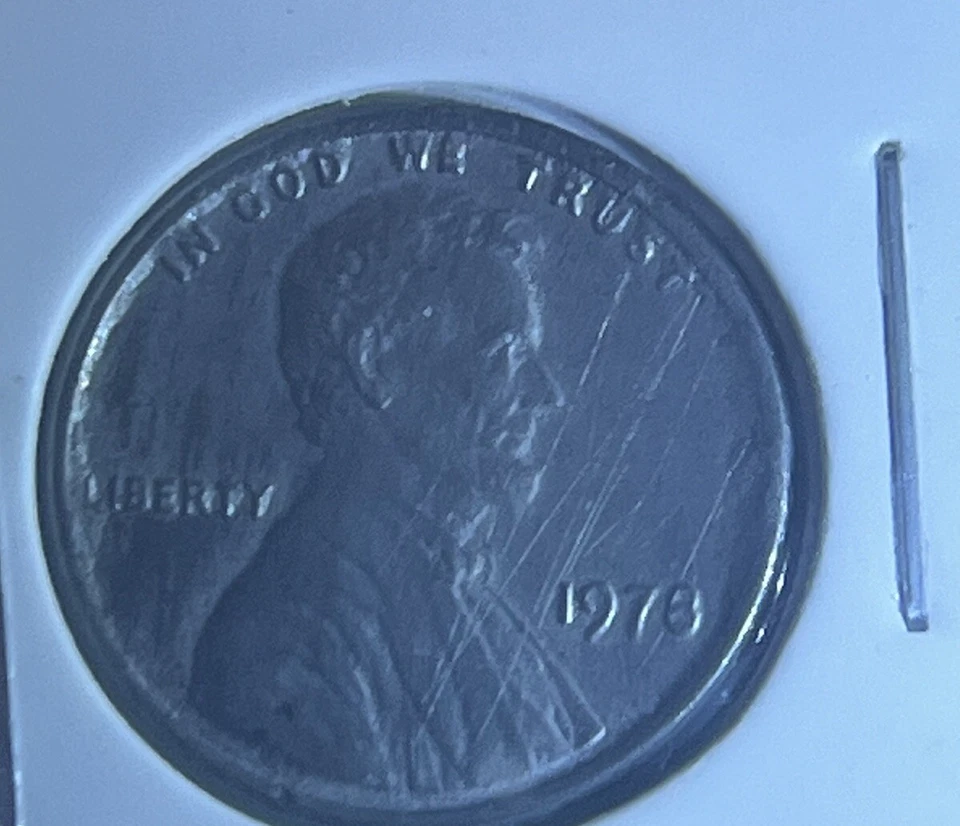 1978 ERROR Wrong Planchette lincoln cent penny NO COPPER L@@k Gr8 $$ See Pics - Image 4 of 4