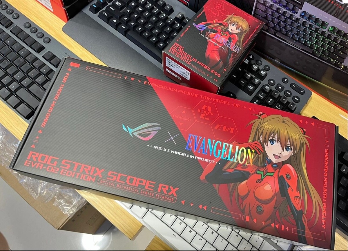 ASUS ROG EVA-02 Keyboard + Mouse +Mouse Pad Set support MAXIMUS