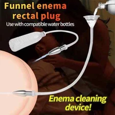 Metal Hollow Cleaning Anal Shower Enema Douche Nozzle Wash Vaginal Colon Cleaner