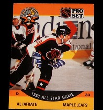 Vintage Hockey Card, NHL,PRO-SET,1990,ALL-STAR GAME, PITTSBURGH, Al Iafrate,#354