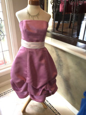 NWOT Eden Maids prom pageant formal cocktail dress w/pick ups Orchid pink 8