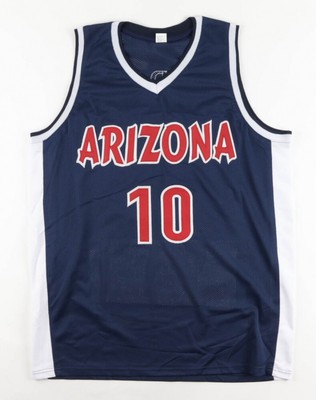Maillot De Basket-ball Signé Par Mike Bibby - Arizona College - Taille XL - Certifié JSA - Pièce Collector