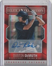 DUSTIN DEMUTH 2014 ELITE EXTRA EDITION #70 AUTO SN/799