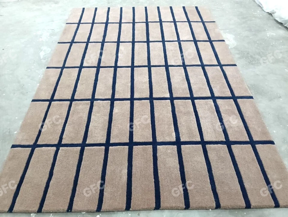 La alfombra de lana suave Tiiliskivi área de lana marimekko para dormitorio, alfombra de área cualquier habitación Foto 4 de 4