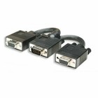 Digitus Cavo SVGA splitter sdoppiatore 2 prese SVGA x 2 monitor TV vga 1 maschio