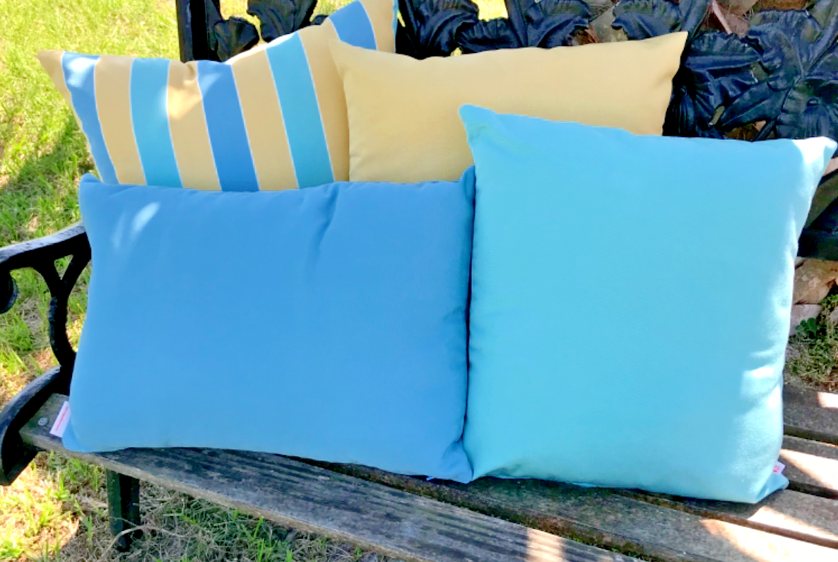 Sunbrella Outdoor Pillow with zipper, INFINITY SUNBEAM eBay