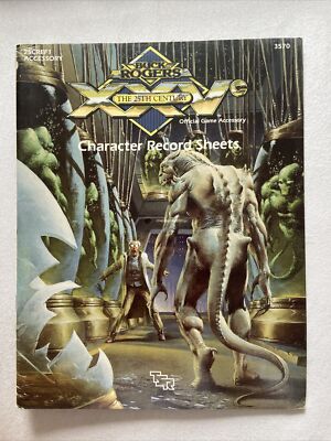 Buck Rogers 25 Century XXV Character Record Sheets New OVP