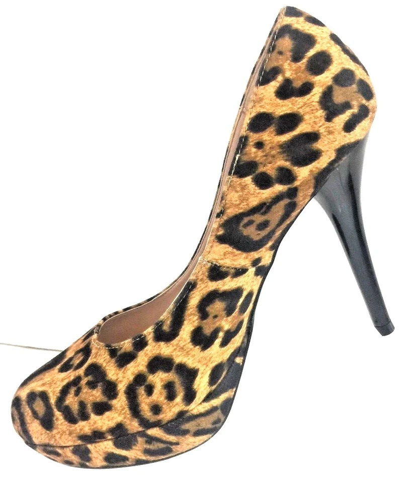 Zapatos Olsenboye Para Mujer Leopardo Estampado Animal Plataforma Tacones Altos Talla 9M Foto 4 de 4