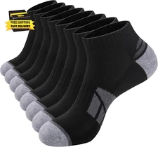 8 Pairs Mens Ankle Socks Low Cut Socks for Men Size 10-13 ⭐️⭐️⭐️⭐️⭐️