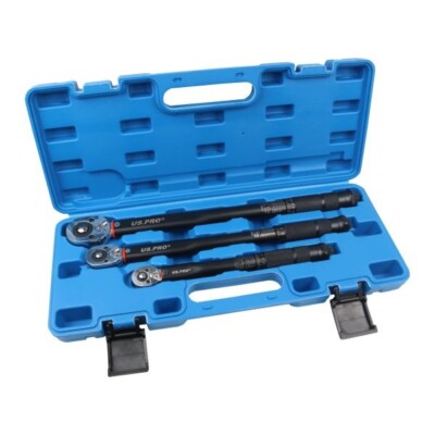 US PRO Tools 3-teiliges kalibriertes Drehmomentschlüssel-Set - 2-230NM/1,5-169,5 FUSS-LB 6936
