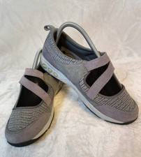 Therafit Comfortable Gray Suede Mary Janes Shoes Women's Size US 7.5-8 - EUR 38